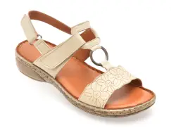 Sandale FLAVIA PASSINI bej, 2337, din piele naturala imagine