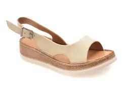 Sandale FLAVIA PASSINI bej, 25100, din piele naturala imagine