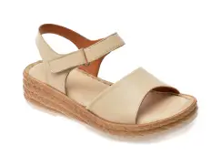 Sandale FLAVIA PASSINI bej, 2635, din piele naturala imagine