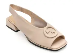 Sandale FLAVIA PASSINI bej, 2688, din piele naturala imagine