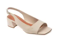 Sandale FLAVIA PASSINI bej, 356716, din piele naturala imagine