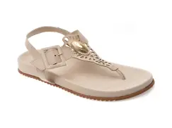 Sandale FLAVIA PASSINI bej, 364609, din piele naturala imagine