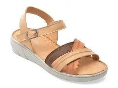 Sandale FLAVIA PASSINI bej, 4265, din piele naturala imagine