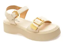 Sandale FLAVIA PASSINI bej, 51117, din piele ecologica imagine