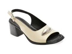 Sandale FLAVIA PASSINI bej, 55293, din piele naturala imagine