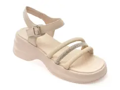 Sandale FLAVIA PASSINI bej, 88219, din piele naturala imagine