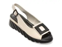 Sandale FLAVIA PASSINI bej, 88531, din piele naturala imagine