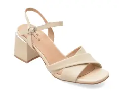 Sandale FLAVIA PASSINI bej, X8776, din piele naturala imagine