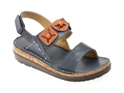 Sandale FLAVIA PASSINI bleumarin, 4615, din piele naturala imagine