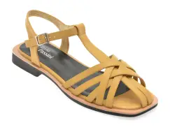 Sandale FLAVIA PASSINI galbene, 1503, din piele naturala imagine