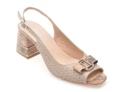 Sandale FLAVIA PASSINI gri, 4411594, din piele naturala imagine