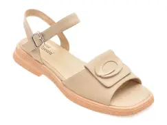 Sandale FLAVIA PASSINI gri, 80469, din piele naturala imagine