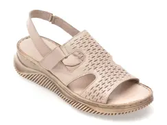 Sandale FLAVIA PASSINI gri, 8901, din piele naturala imagine