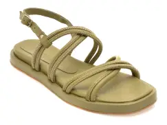 Sandale FLAVIA PASSINI kaki, 211904, din piele naturala imagine