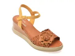 Sandale FLAVIA PASSINI maro, 10101, din piele naturala imagine