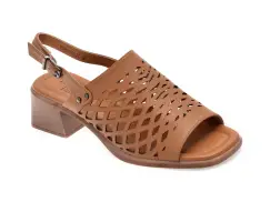 Sandale FLAVIA PASSINI maro, 1045C32, din piele naturala imagine