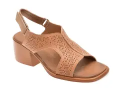 Sandale FLAVIA PASSINI maro, 1389H13, din piele naturala imagine