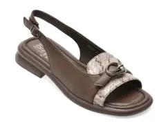 Sandale FLAVIA PASSINI maro, 1858029, din piele naturala imagine