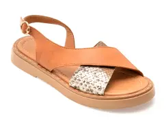 Sandale FLAVIA PASSINI maro, 22043, din piele naturala imagine