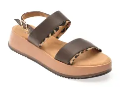 Sandale FLAVIA PASSINI maro, 28700, din piele naturala imagine