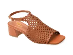 Sandale FLAVIA PASSINI maro, 356719, din piele naturala imagine