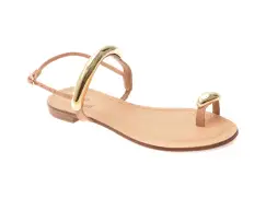 Sandale FLAVIA PASSINI maro, 368506, din piele naturala imagine