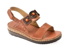 Sandale FLAVIA PASSINI maro, 4615, din piele naturala imagine