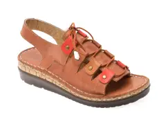 Sandale FLAVIA PASSINI maro, 4690, din piele naturala imagine