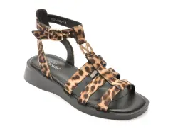 Sandale FLAVIA PASSINI maro, 5255, din piele naturala imagine