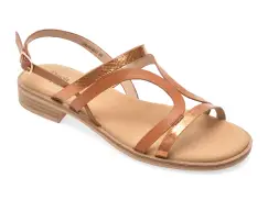 Sandale FLAVIA PASSINI maro, 9501, din piele ecologica imagine