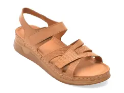 Sandale FLAVIA PASSINI maro, M30, din piele naturala imagine