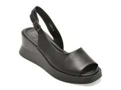 Sandale FLAVIA PASSINI negre, 14787, din piele naturala imagine