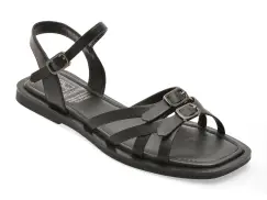 Sandale FLAVIA PASSINI negre, 1512C29, din piele naturala imagine