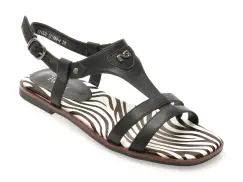 Sandale FLAVIA PASSINI negre, 1538, din piele naturala imagine