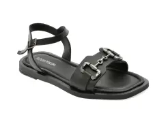 Sandale FLAVIA PASSINI negre, 203M386, din piele naturala imagine