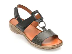 Sandale FLAVIA PASSINI negre, 2337, din piele naturala imagine