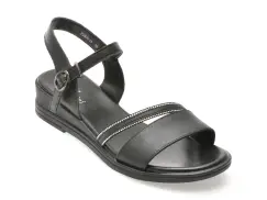 Sandale FLAVIA PASSINI negre, 25001, din piele naturala imagine