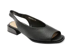 Sandale FLAVIA PASSINI negre, 2636, din piele naturala imagine
