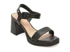 Sandale FLAVIA PASSINI negre, 356310, din piele naturala imagine
