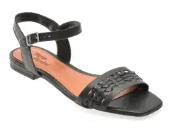 Sandale FLAVIA PASSINI negre, 366903, din piele naturala imagine