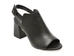 Sandale FLAVIA PASSINI negre, 372003, din piele naturala imagine