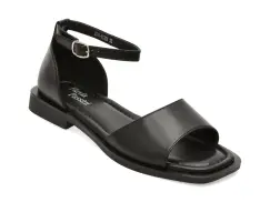 Sandale FLAVIA PASSINI negre, 5709, din piele naturala imagine
