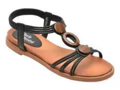Sandale FLAVIA PASSINI negre, 902, din piele ecologica imagine