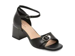 Sandale FLAVIA PASSINI negre, V1030, din piele naturala imagine