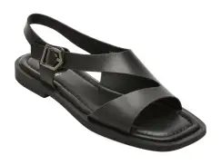 Sandale FLAVIA PASSINI negre, X793, din piele naturala imagine
