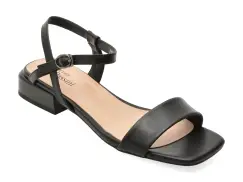 Sandale FLAVIA PASSINI negre, X9015, din piele naturala imagine