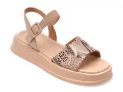 Sandale FLAVIA PASSINI nude, 1143D26, din piele naturala imagine