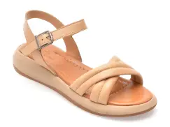 Sandale FLAVIA PASSINI nude, 2301, din piele naturala imagine