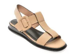 Sandale FLAVIA PASSINI nude, 2703, din piele naturala imagine