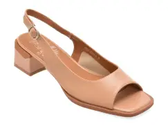 Sandale FLAVIA PASSINI nude, H5952, din piele naturala imagine